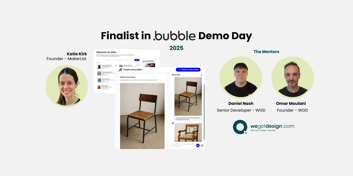 From Technical Challenges to Demo Day Finalist: How WeGetDesign Helped Katie Kirk Shine